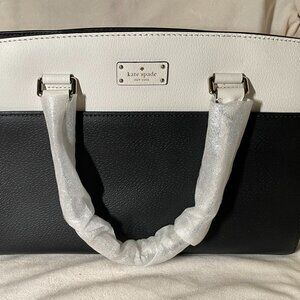 Kate Spade Grove Street Caley Satchel – Black/Cement (WKRU4257)
